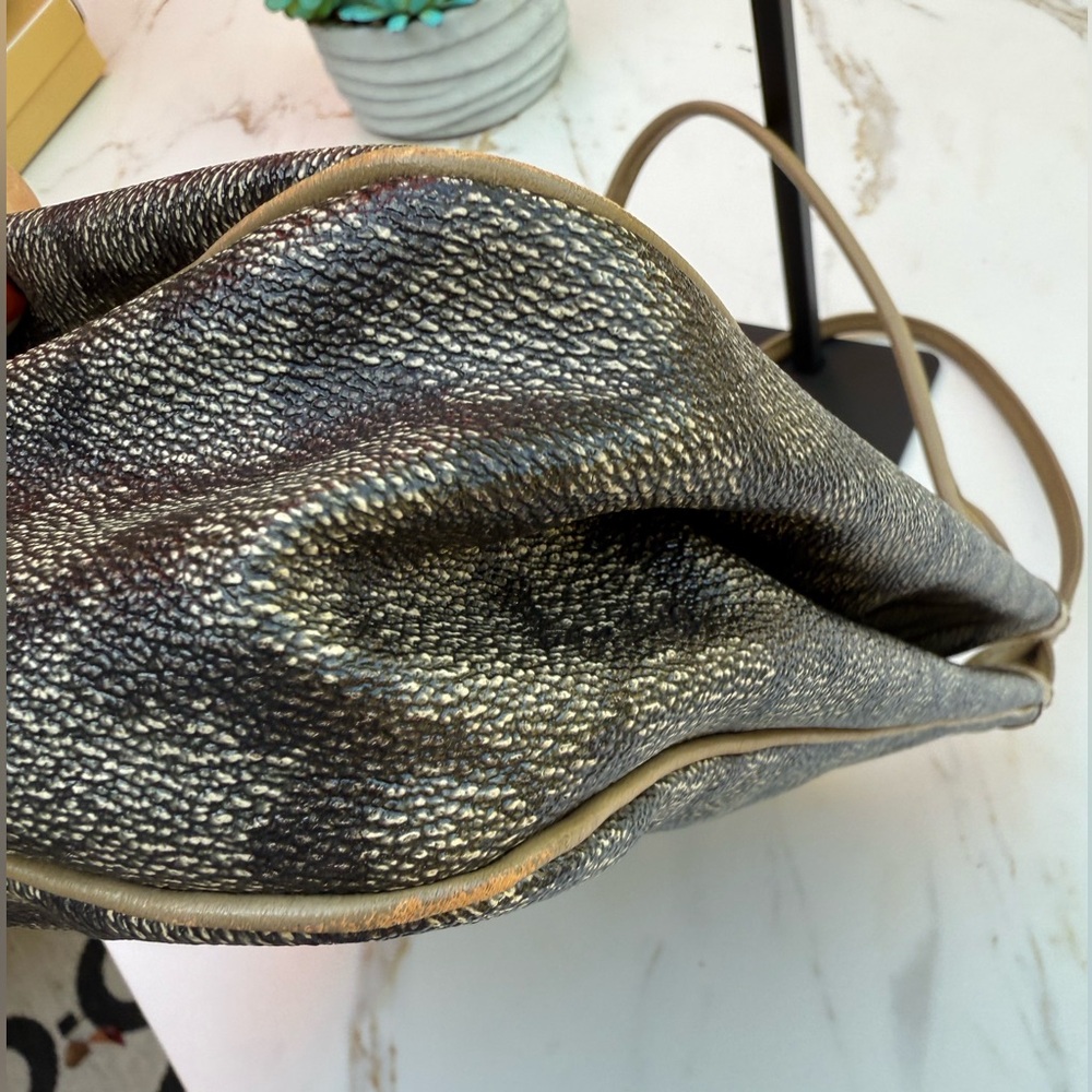 Vintage YSL Tan and Black Giraffe Print Tote Bag - Picture 6 of 9